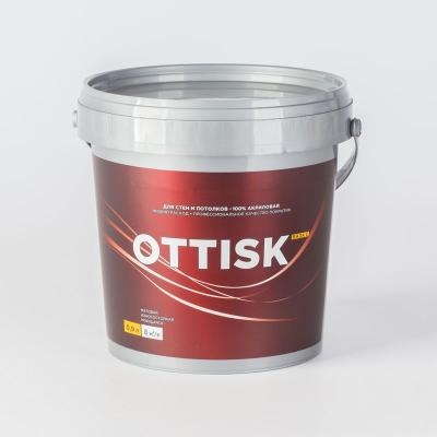 Краска для стен и потолков OTTISK моющаяся база С 0,9 л
