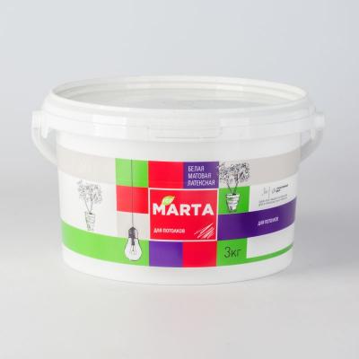 Краска для потолков MARTA ECO белая 3 кг