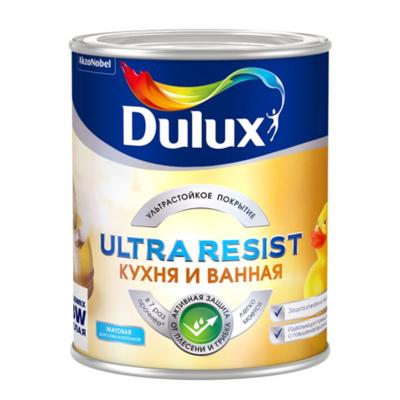 Краска для кухонь и ванных Dulux Ultra Resist матовая база BC 0,9 л