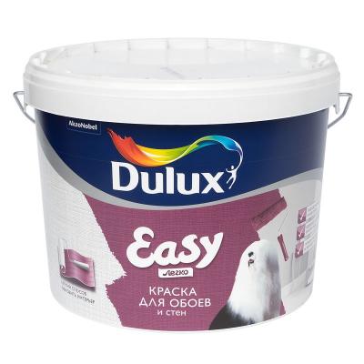 Краска для обоев и стен Dulux Easy матовая база BW 10 л
