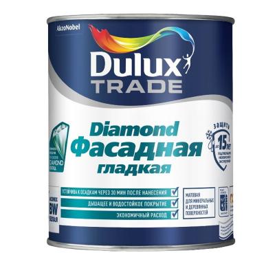 Краска фасадная Dulux Trade Diamond гладкая матовая база BW 1 л
